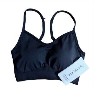 Athleta Black Renew Yoga Athleisure Workout Gym D-DD Sports Bra NWT